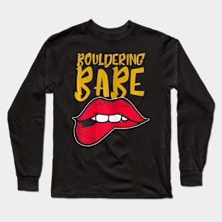 Bouldering babe Long Sleeve T-Shirt